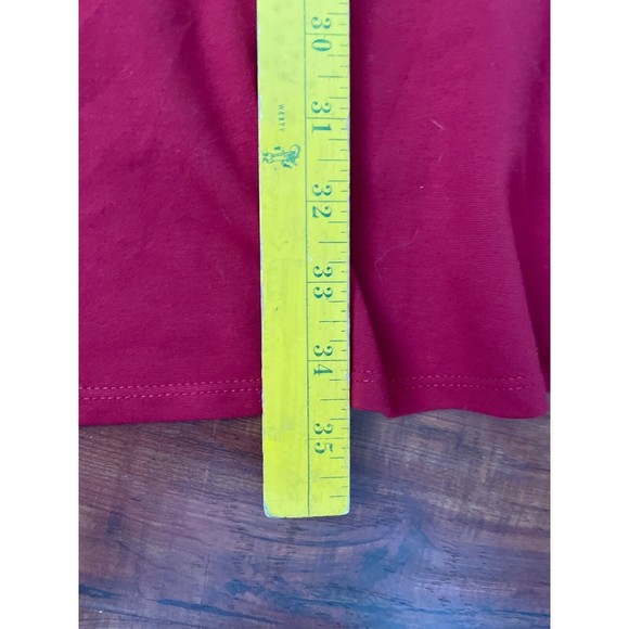 J Jill Womens Ponte Dress Size MP Petite Ruffle Stretch Red Business Comfort - Picture 12 of 13